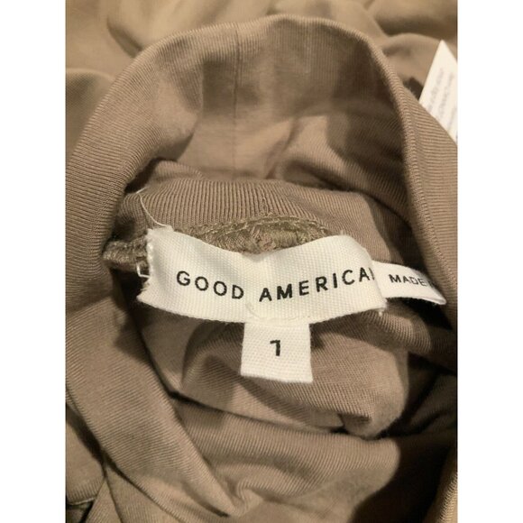 Good American Light Brown High Neck Sleeveless Maxi Dress, Size Small (1) - Picture 7 of 7